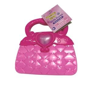 Fantasy Girls Purse Toy Dress-Up Pretend Glam Fashion Pink Flashing Lights